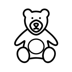Obraz premium Teddy bear icon 