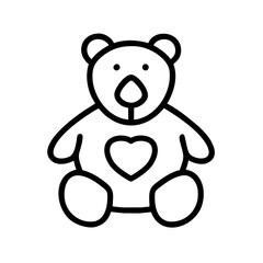 Obraz premium Teddy bear icon 