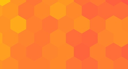 orange hexagonal background