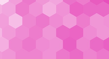 Pink hexagonal background