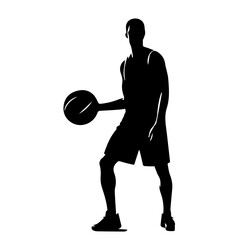 Silhouettes athlete players vector