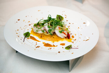 American cuisine on the dining table