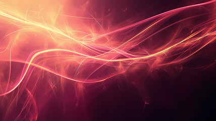 Fototapeta premium Abstract Colorful Smoke Waves on Dark Background