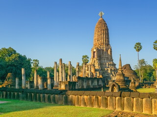 Wat Phra Sri Rattana Mahathat Rajaworavuharn temple in Si Satchanalai historical park, Thailand - 720419983