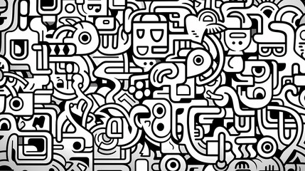 Cute graffiti art abstract background poster web page PPT, art background