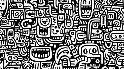 Cute graffiti art abstract background poster web page PPT, art background