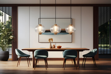 Scandinavian vintage dining room 