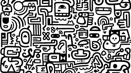 Cute graffiti art abstract background poster web page PPT, art background