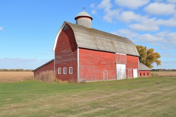 old red barn