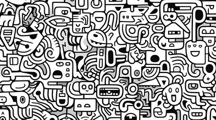 Cute graffiti art abstract background poster web page PPT, art background