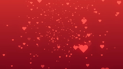 Happy Valentines Day love text and Hearts singe