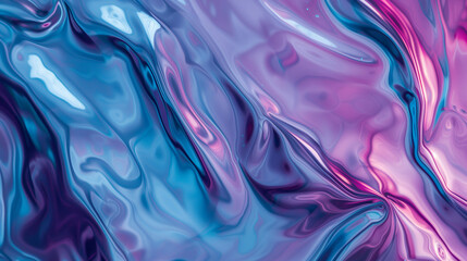 Glass abstract background with waves, vibrant reflections. Colorful 3D rendering. Vibrant glass...