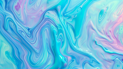 Glass abstract background with waves, vibrant reflections. Colorful 3D rendering. Vibrant glass...