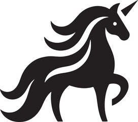 Mythical Grace: Unicorn Silhouette