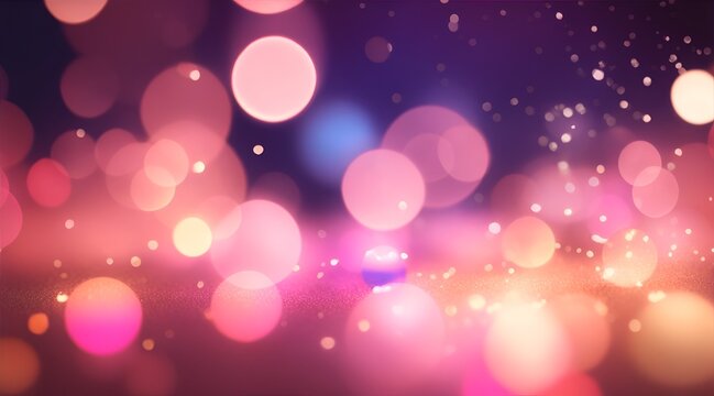 Abstract bokeh background. Colorful defocused lights background.