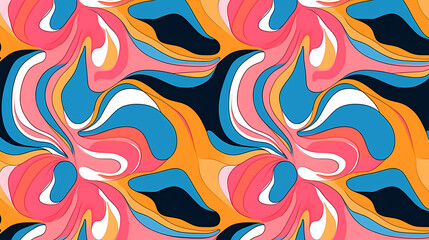 Abstract seamless doodle background, artistic background