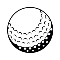 Golf ball glyph style