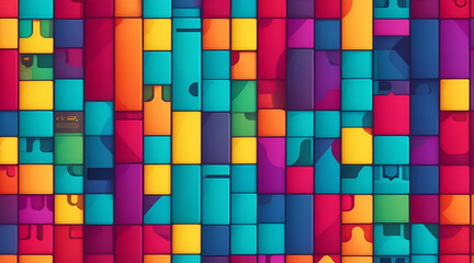 Abstract colorful background with geometric shapes