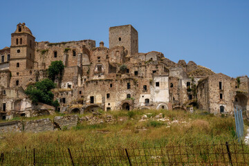 Fototapeta premium Craco, old abandoned village in Basilicata, italy