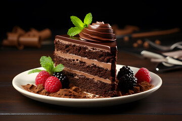 a healthy chocolate cake low calorie