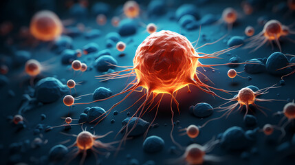 Nervous system, brain central nervous cells, neuroscience background