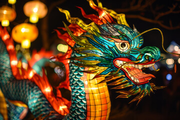 Fototapeta premium Chinese new year dragon. Year of the dragon celebration