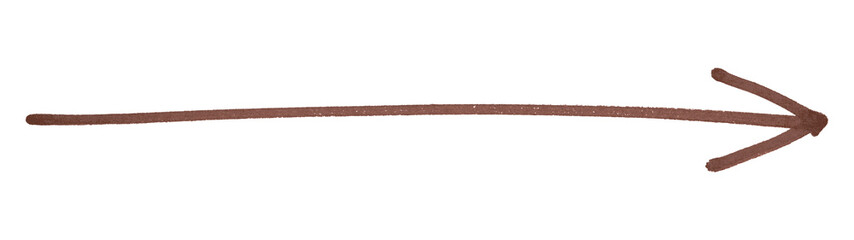 Brown arrows isolated on transparent background