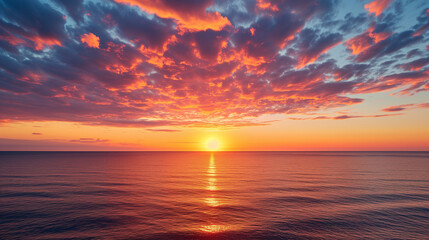 Naklejka na ściany i meble Mesmerizing Sunset: A Breathtaking Image