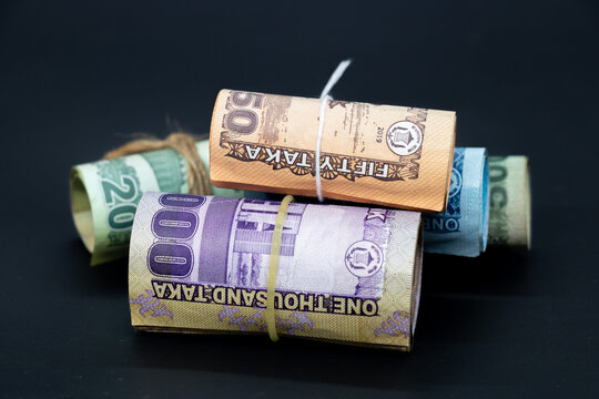 Bangladesh bank note currency or banknotes of bangladesh, taka or money