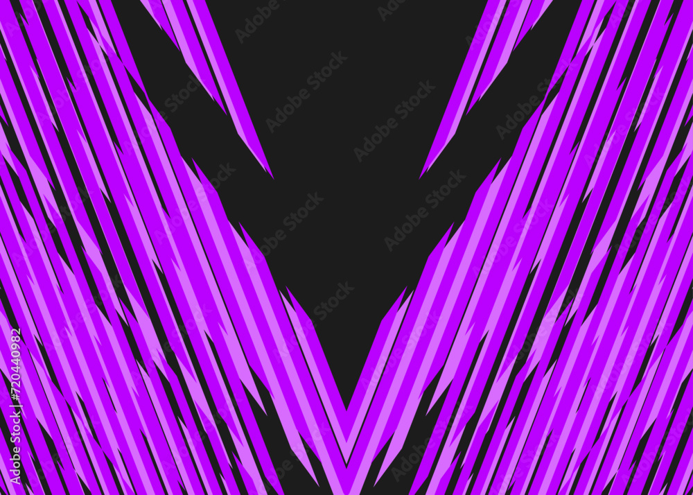 Poster abstract background with overlapping sharp and zigzag stripes pattern and with some copy space area