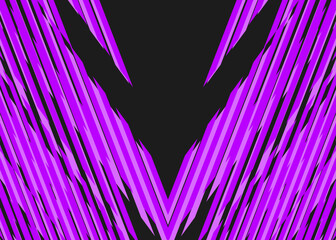 Abstract background with overlapping sharp and zigzag stripes pattern and with some copy space area