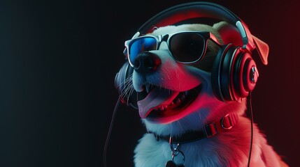 portrait of a person with a dog
