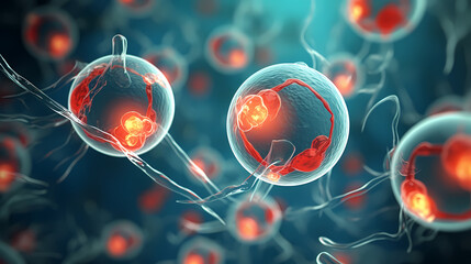 Human cell or embryonic stem cell medicine, human cell biology DNA molecular structure