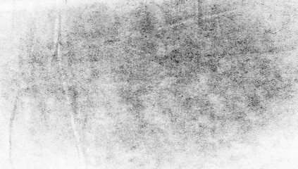 Black and white vintage scratched grunge isolated on background, old film effect. Distressed old paper abstract stock texture overlays. space for text.