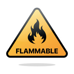 Flamable warning sign