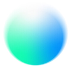 Gradient Green Blue Sphere 
