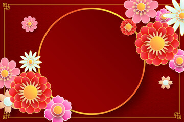 Chinese new year background vector. 