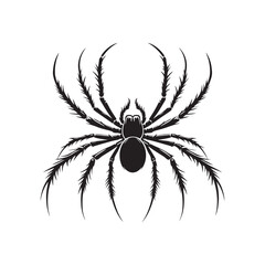Enigmatic Spinners: A Set of Spider Silhouettes Concealing the Mysterious World of Web-Weaving Arachnids - Spider Illustration - Spider Vector - Insect Silhouette
