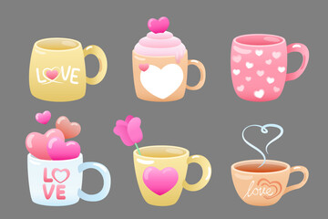 cute coffee mug for valentine day.