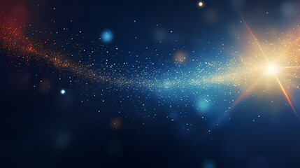 Abstract glitter lights background. Blurred bokeh effect