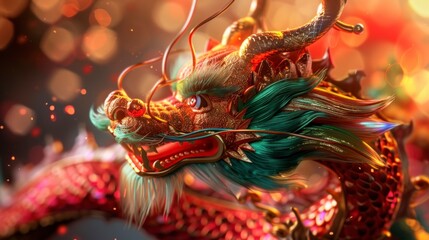 Obraz premium chinese new year dragon 2024