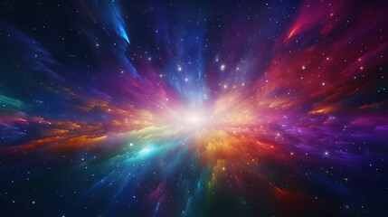 Abstract geometric lines background, technological lines background and light effects, 3D rendering