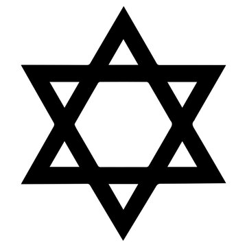 black star of david symbol clip art preview