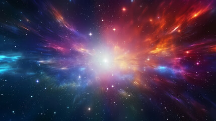 Abstract geometric lines background, technological lines background and light effects, 3D rendering