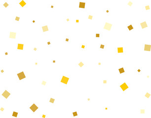 Stylish Gold Square Confetti