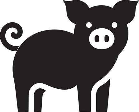 recommend clip art: Barnyard Icon: Pig Silhouette
