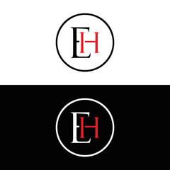 EH logo. E H design. White EH letter. EH, E H letter logo design. Initial letter EH linked circle uppercase monogram logo. E H letter logo vector design. top logo, Most Recent, Featured,