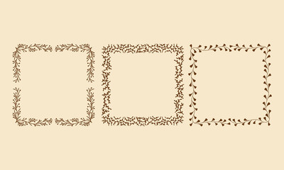 vintage greeting card frame abstract simple wedding decoration