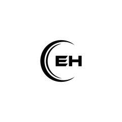 EH logo. E H design. White EH letter. EH, E H letter logo design. Initial letter EH linked circle uppercase monogram logo. E H letter logo vector design. top logo, Most Recent, Featured,
