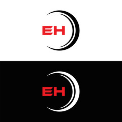 EH logo. E H design. White EH letter. EH, E H letter logo design. Initial letter EH linked circle uppercase monogram logo. E H letter logo vector design. top logo, Most Recent, Featured,